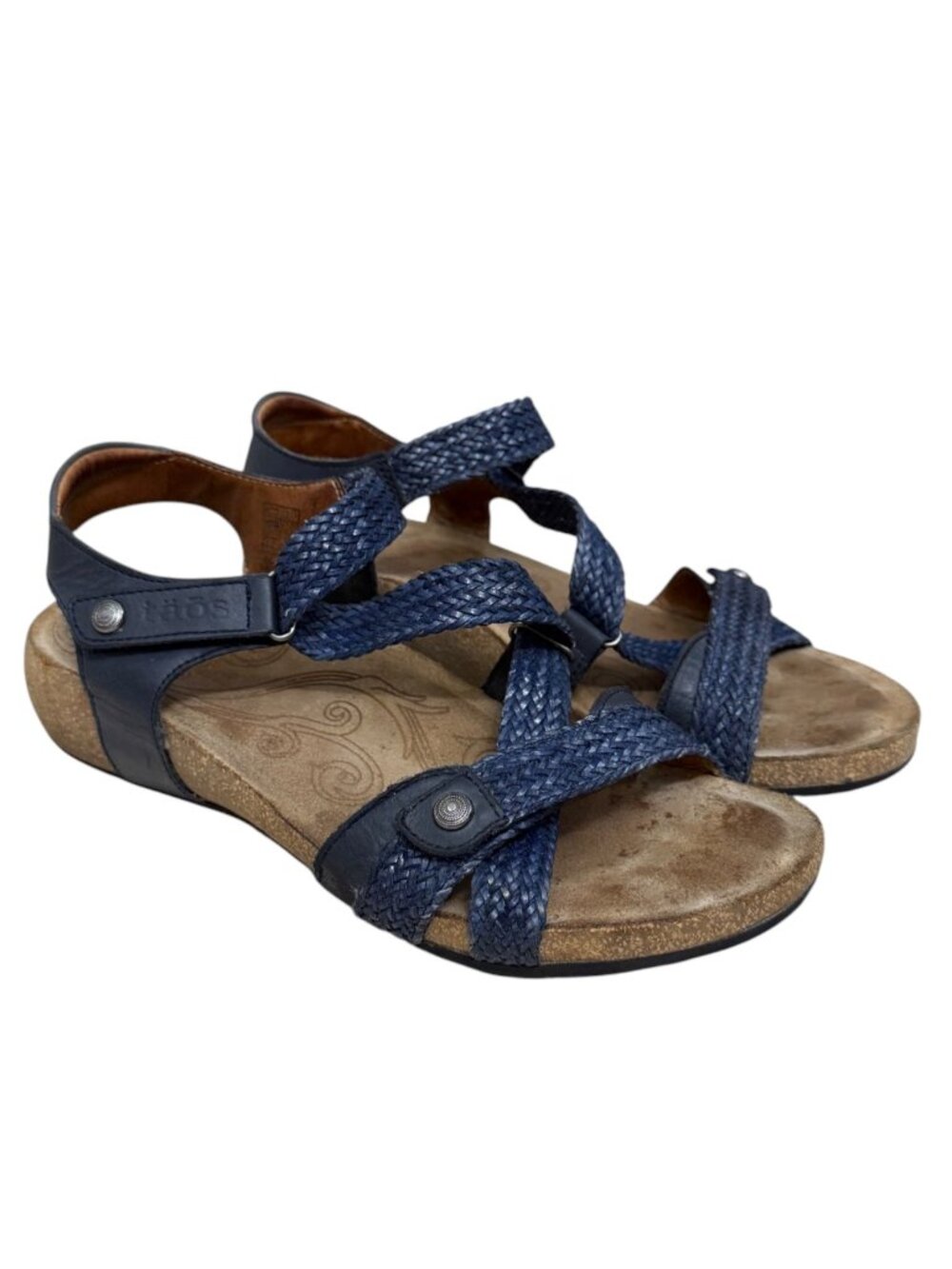 Taos Footwear Trulie Leather Straps Wedge Women's Comfort Sandals Size 8
